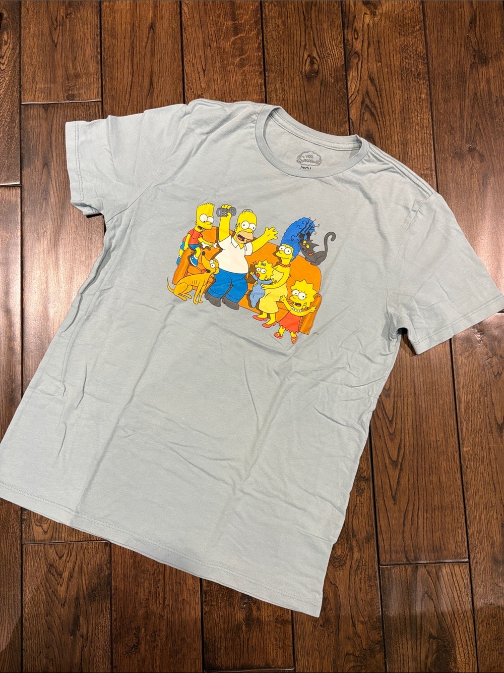 The Simpsons Family Graphic Tee - Light Teal